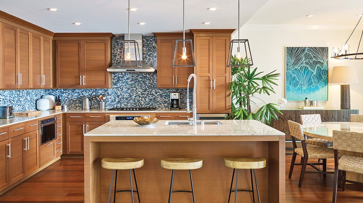 Kaiholo Kitchen - Luxury Oceanfront Homes in Hawaii for sale