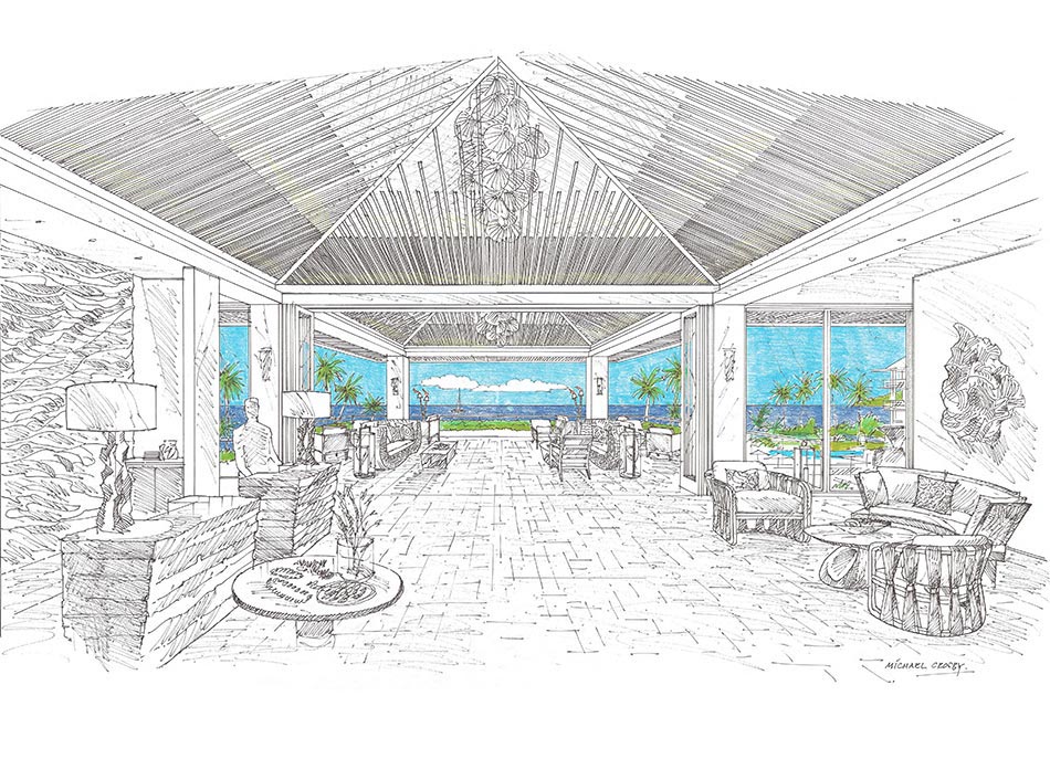 Lanai architectural drawing