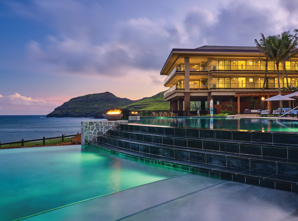 Timbers Kauai Infinity Pool at Night